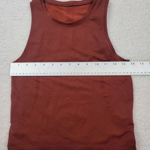 Lululemon For The Chill Of It Chianti Maroon Cropped T Back Tank Size 6 W1BZDS - Picture 5 of 7
